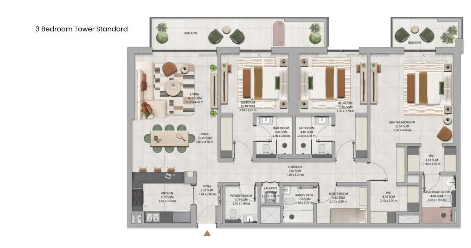 Tower Standard floor plan