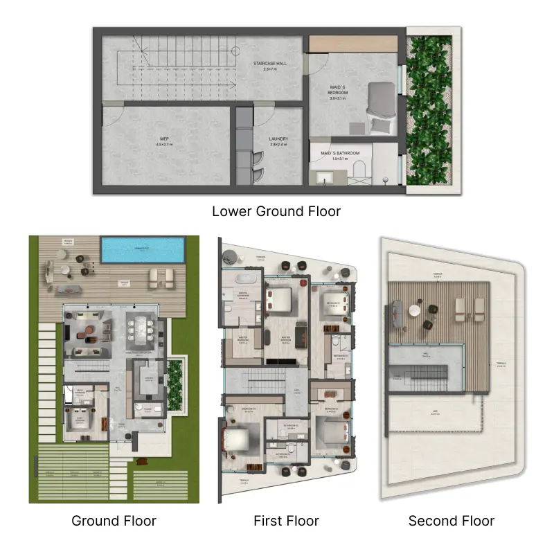 5 bedroom floor plan