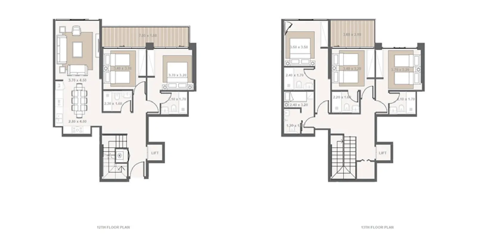 Type A1202 floor plan