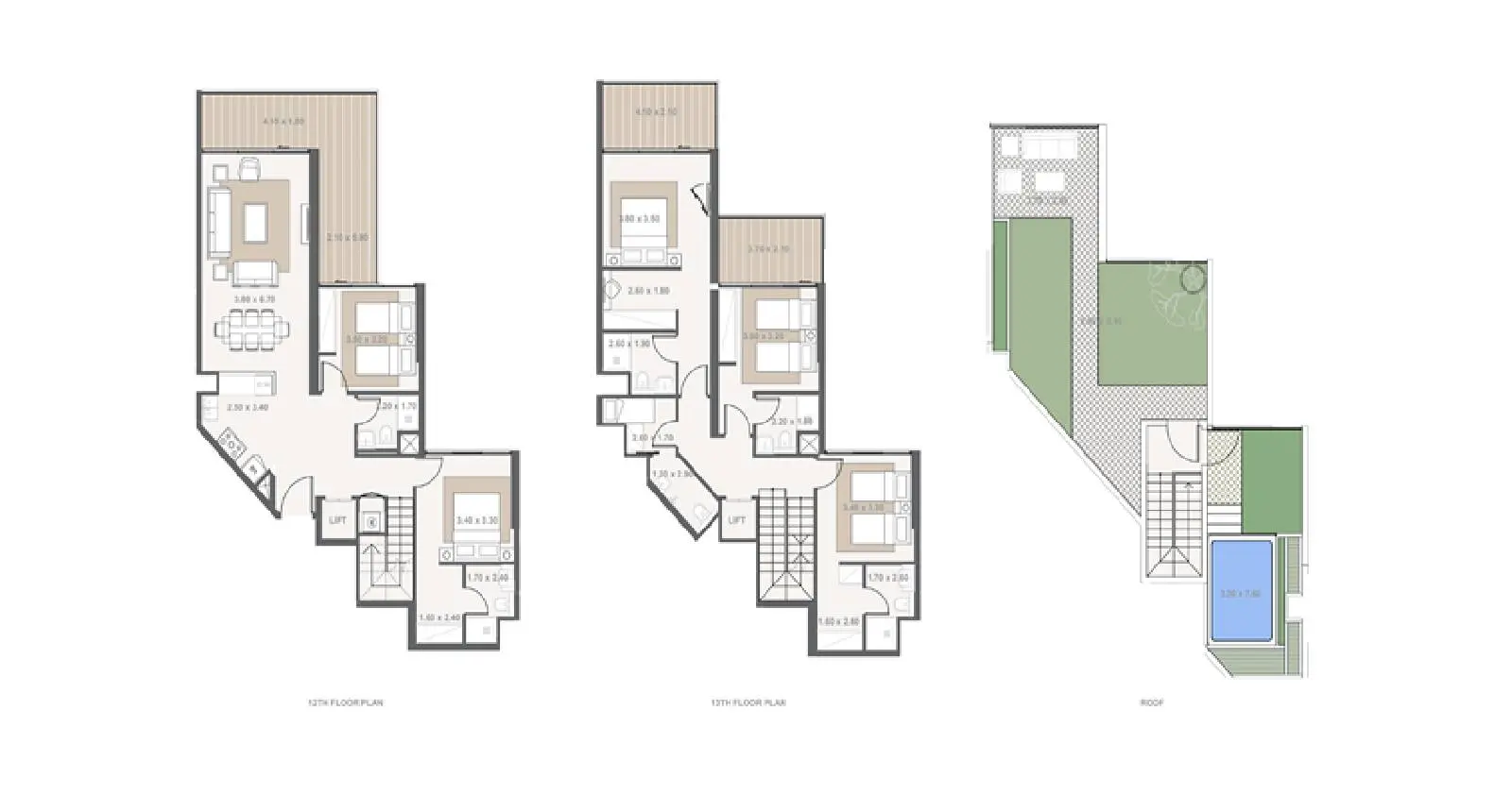 Type A1205 floor plan