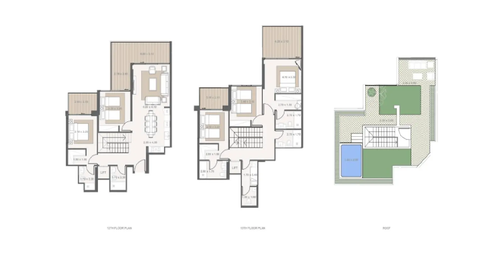 Type A1209 floor plan