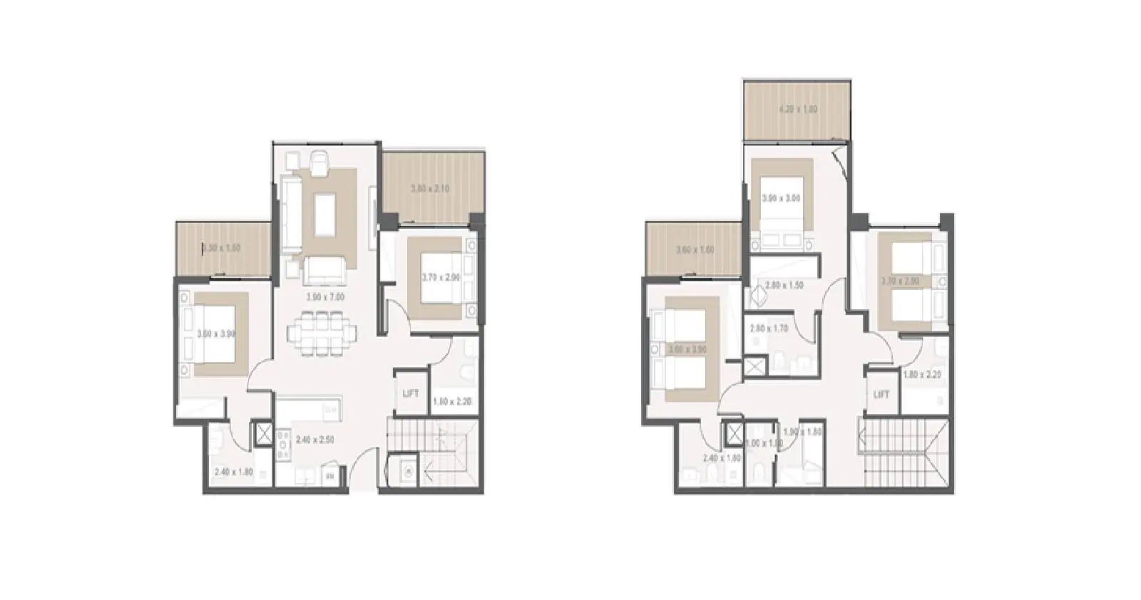 Type A1210 floor plan