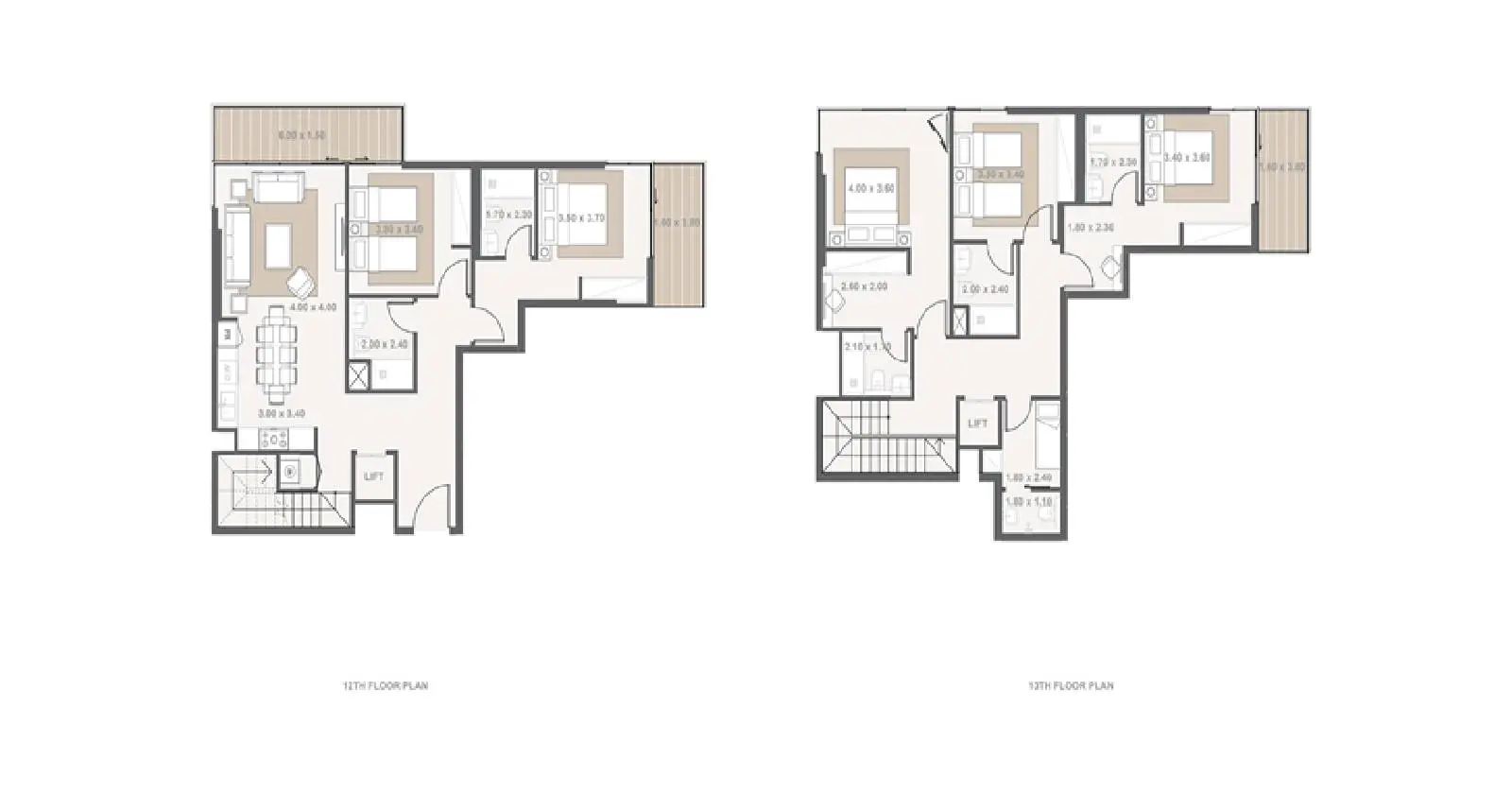 Type A1211 floor plan