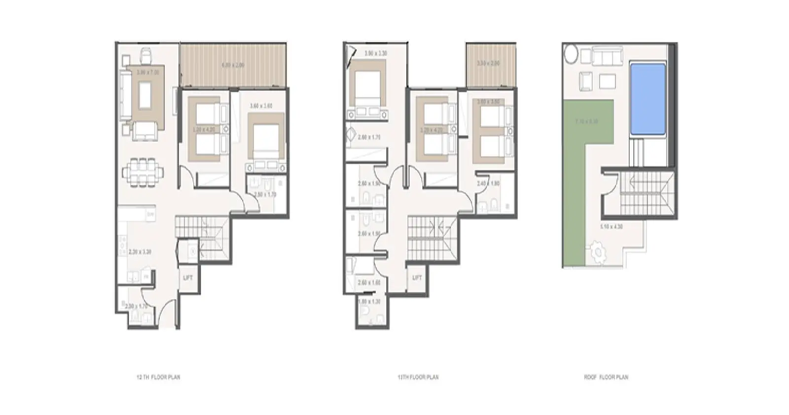 Type B1210 floor plan