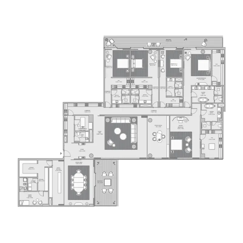 5 bedroom floor plan