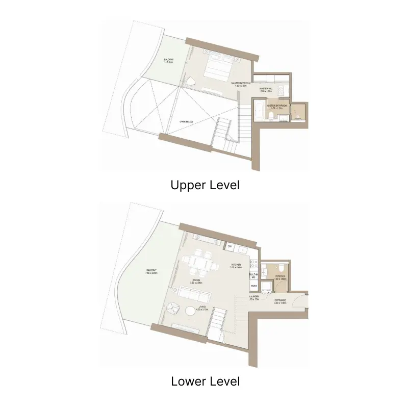 1 bedroom floor plan