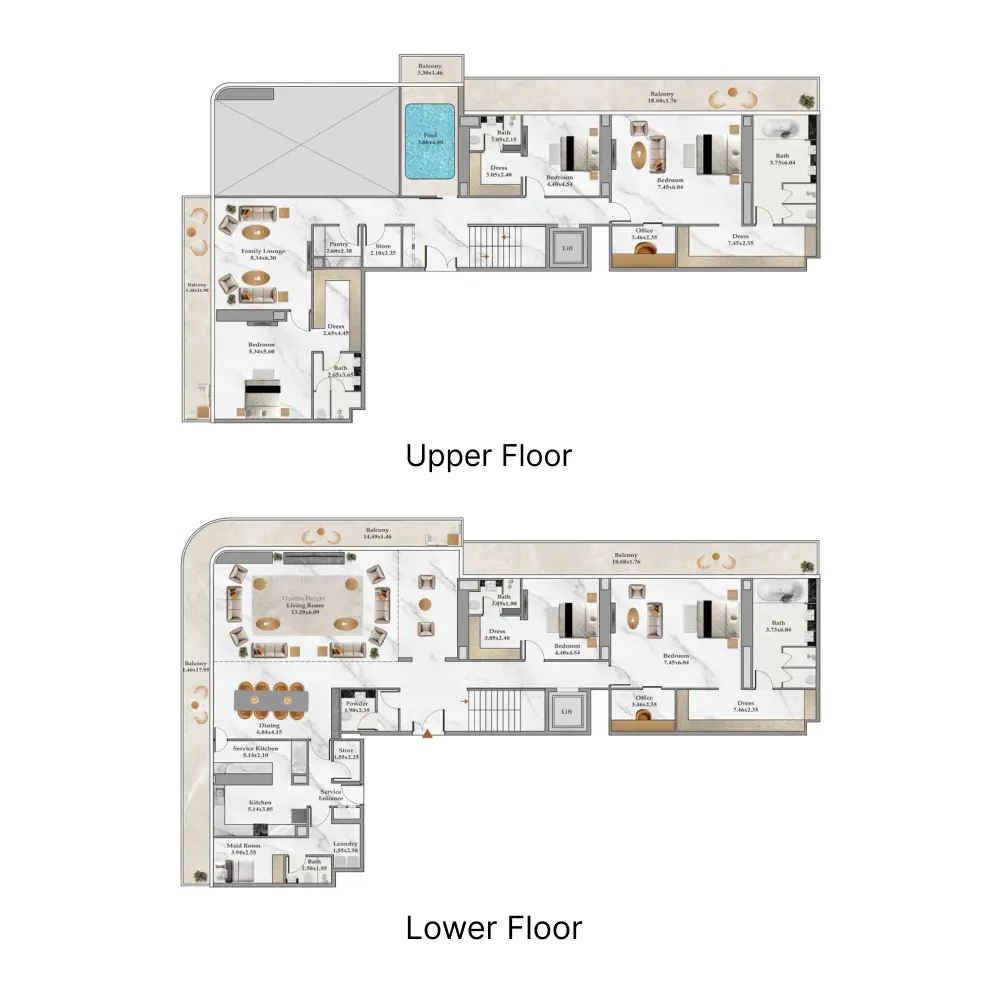 5 bedroom floor plan