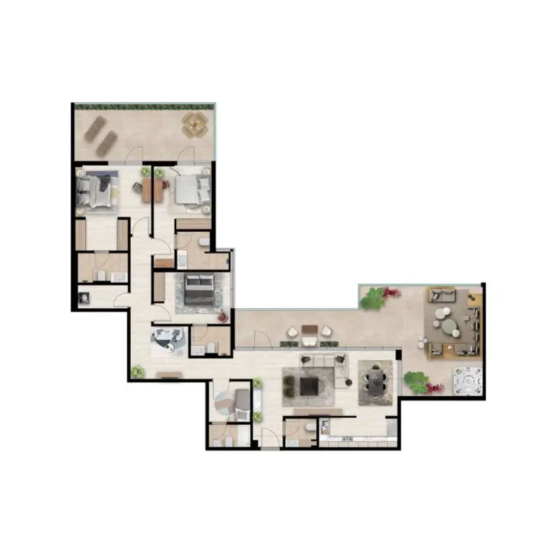 3 bedroom floor plan