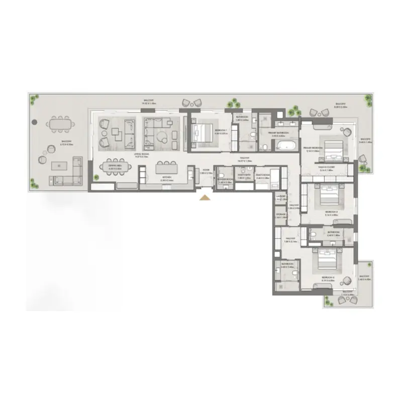 4 bedroom floor plan