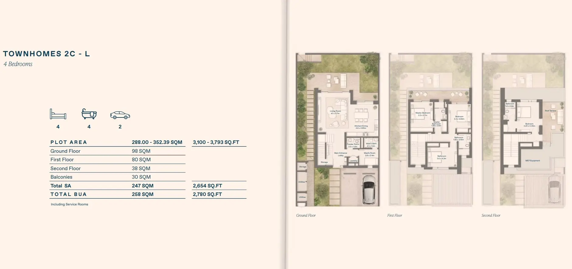 Townhouse 2C-L floor plan