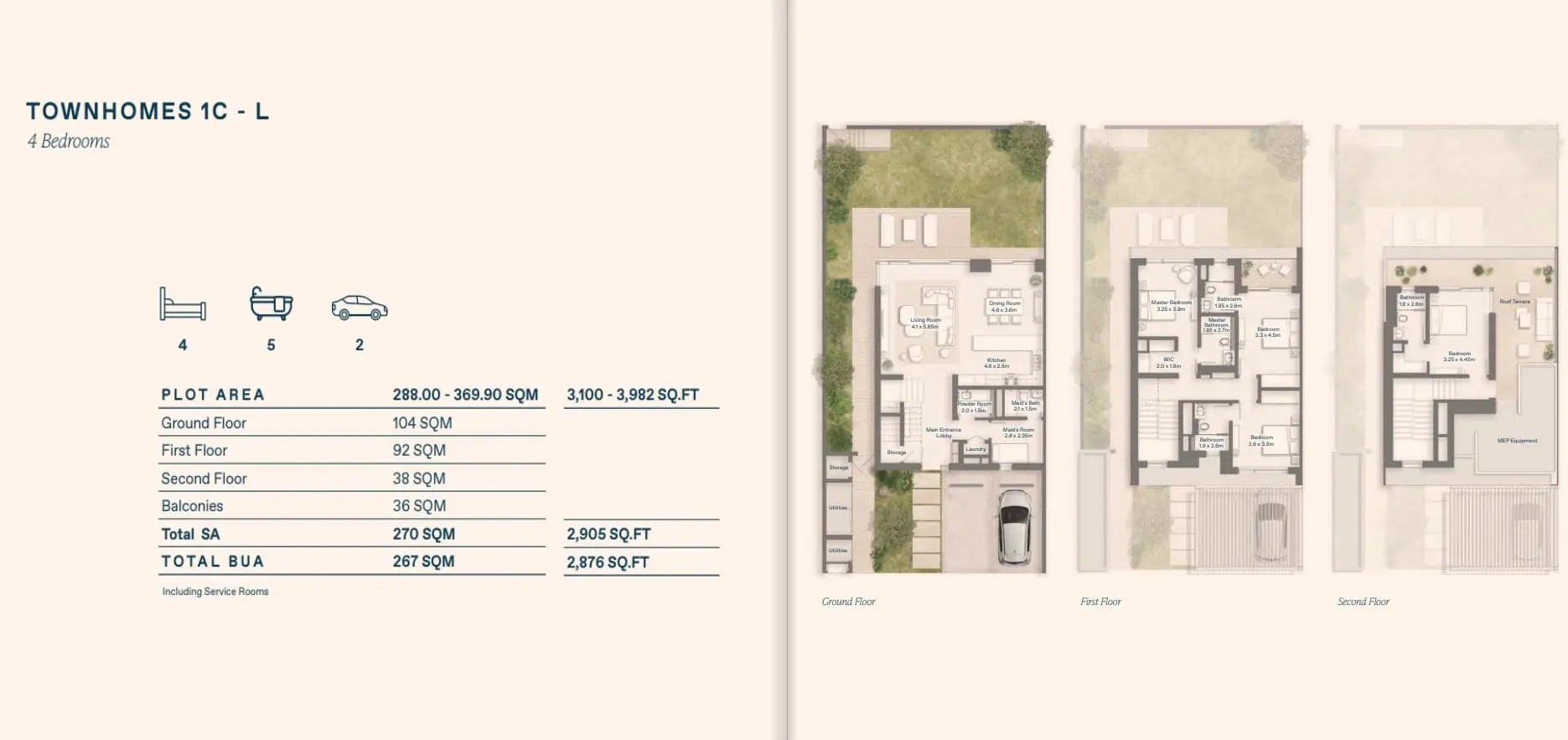 Townhouse 1C-L floor plan