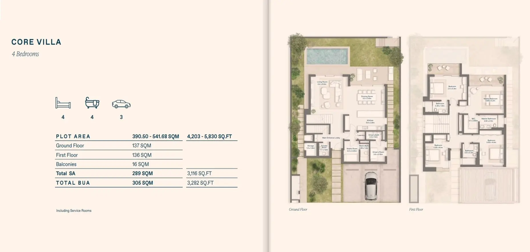 Core Villa floor plan