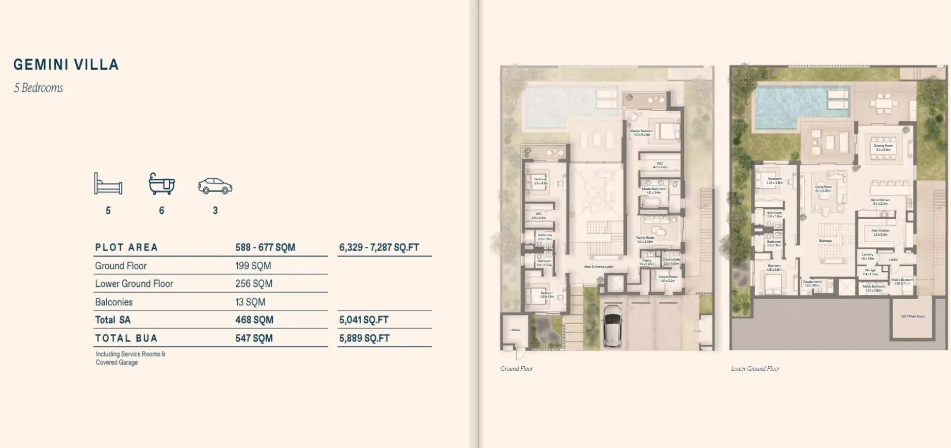 Gemini Villa floor plan