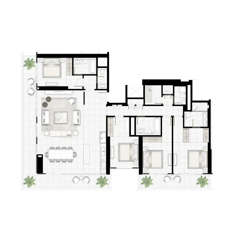 4 bedroom floor plan