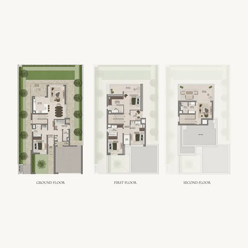 4 bedroom Villa -  Grand Polo Club and Resort floor plan