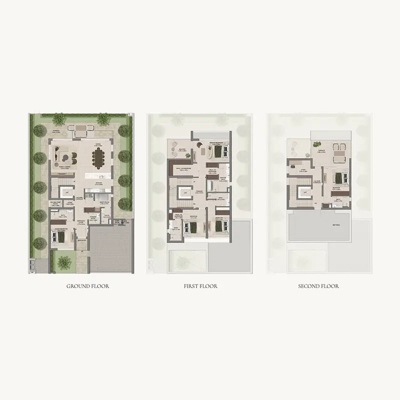 5 bedroom Villa -  Grand Polo Club and Resort floor plan