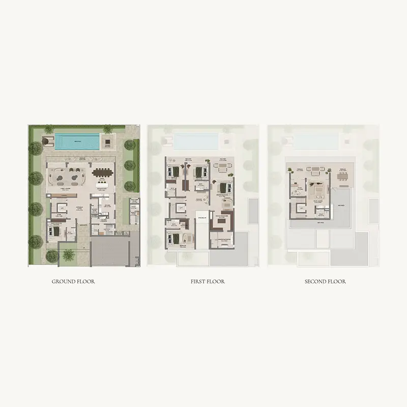 5 bedroom Villa -  Grand Polo Club and Resort floor plan
