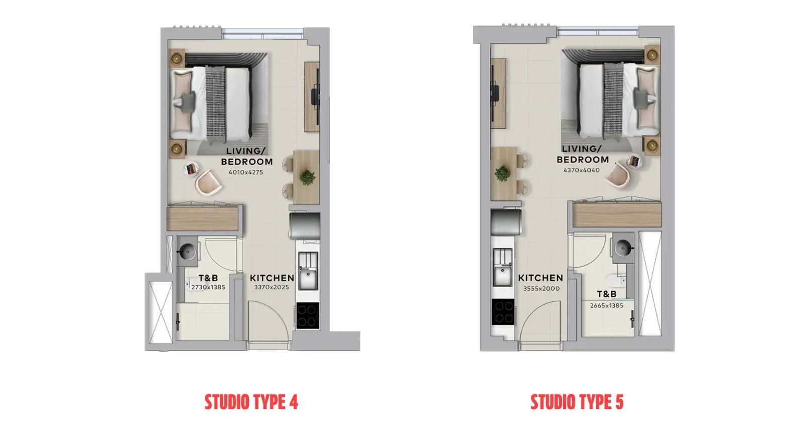 Type 3 & 4 floor plan