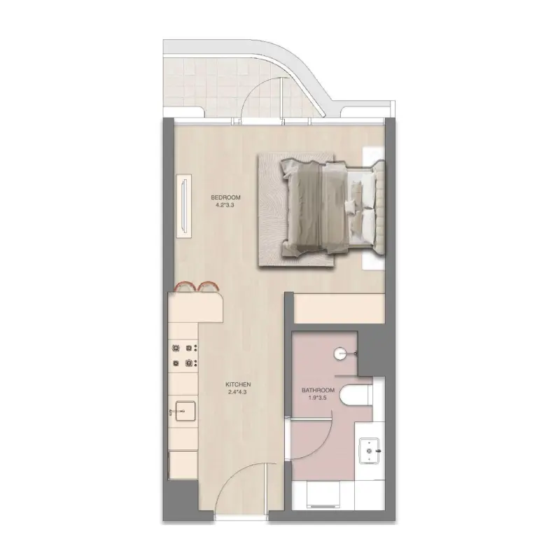 Studio floor plan