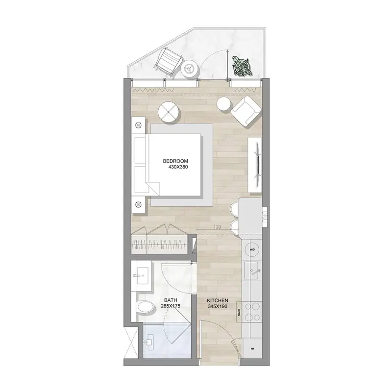 Studio floor plan
