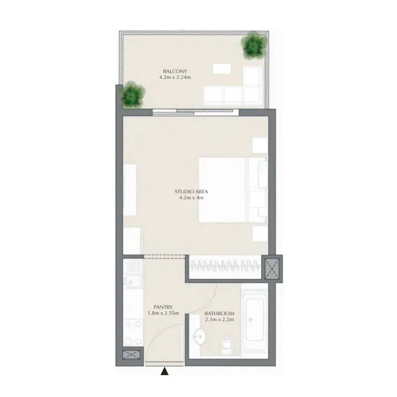 Studio floor plan