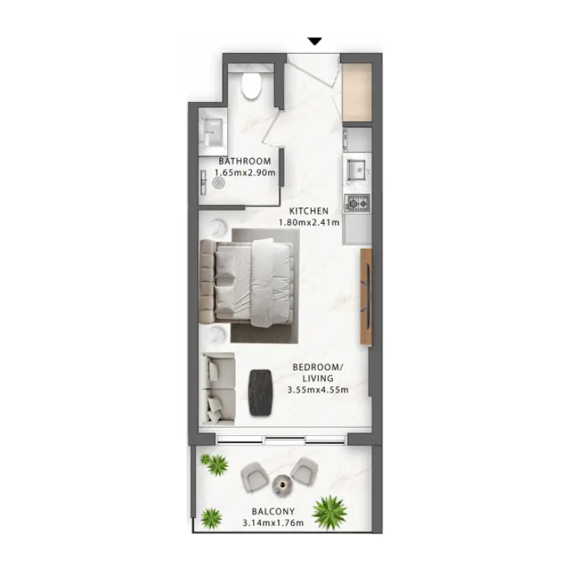 Studio floor plan