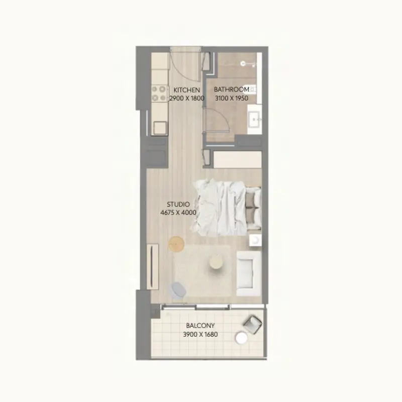 Studio floor plan