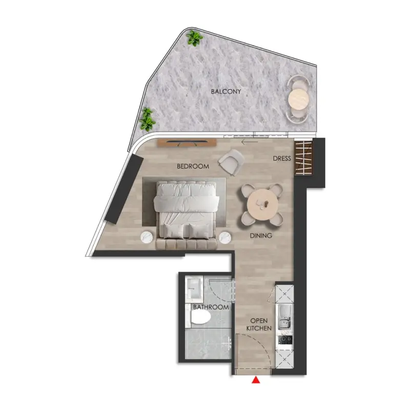 Studio floor plan