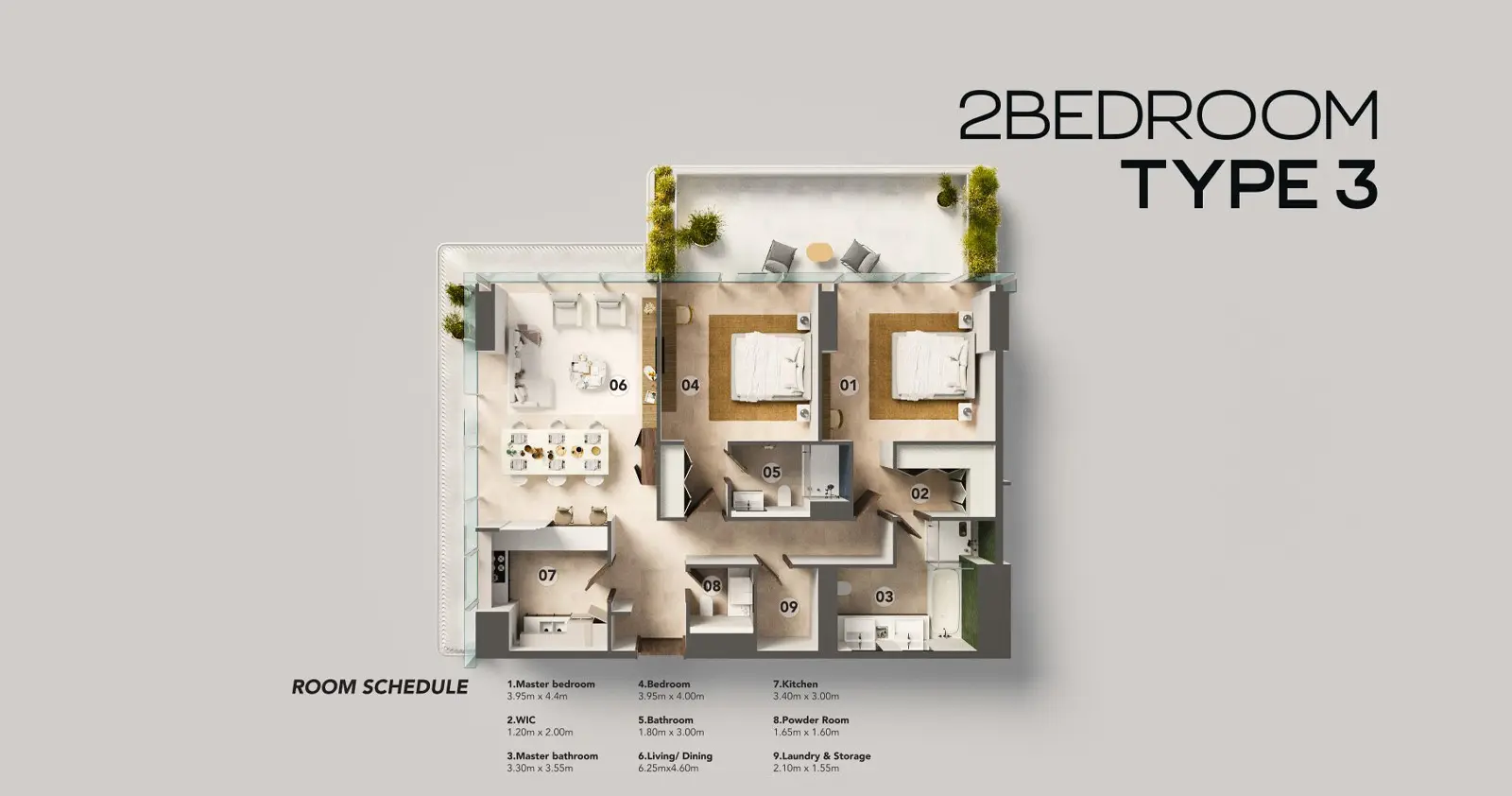 Type 3 floor plan