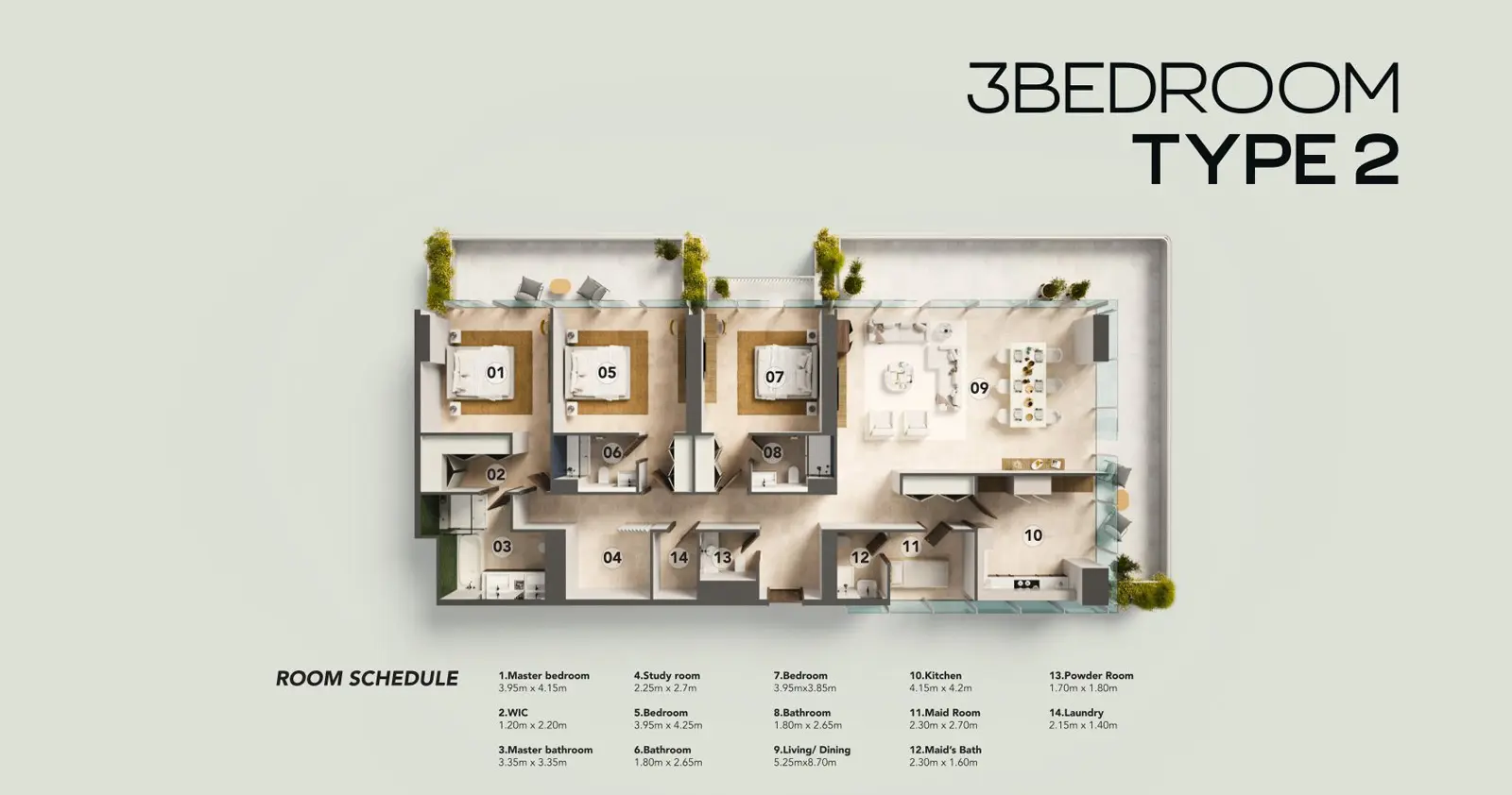 Type 2 floor plan