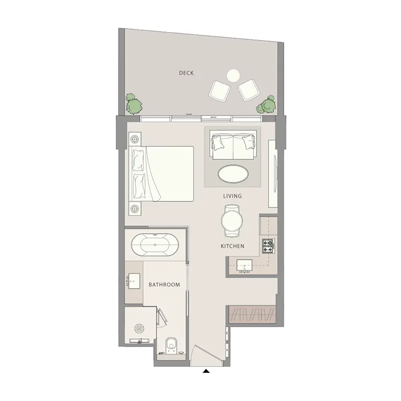 Studio Apartments floor plan