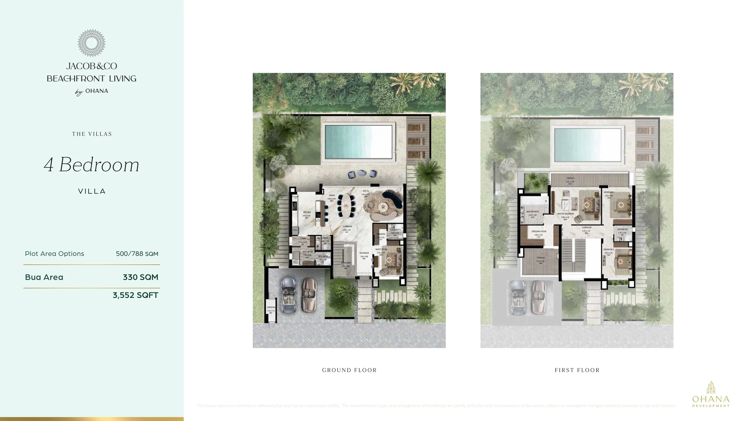 Type A (Pool) floor plan