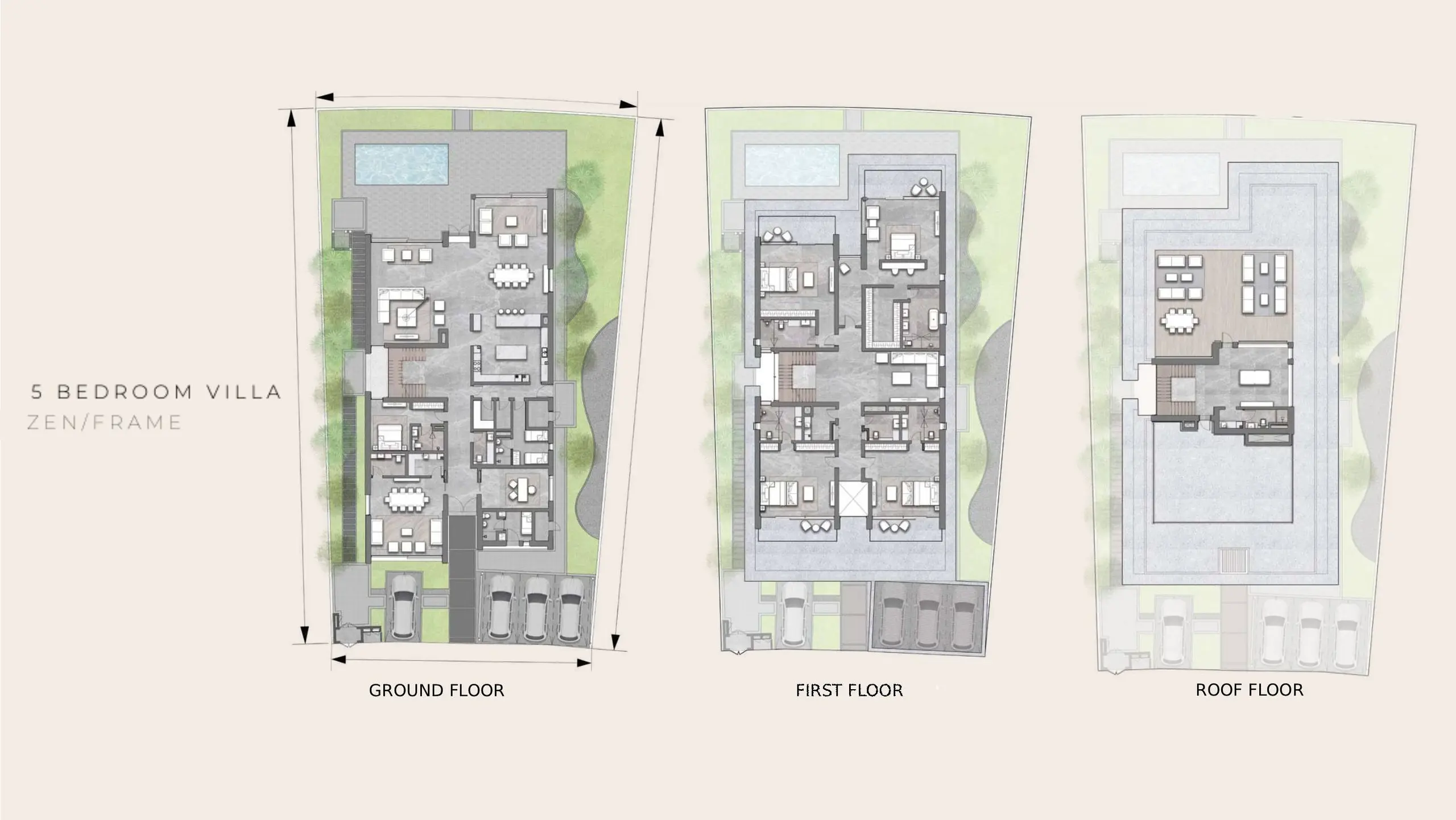 5 Bedroom Villa floor plan