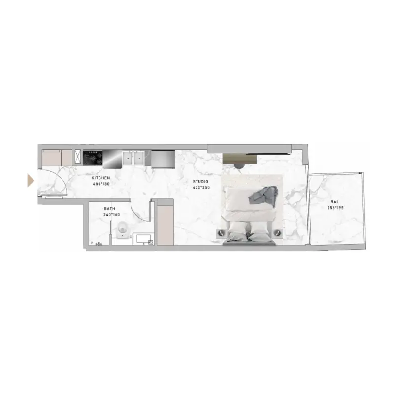 Studio floor plan