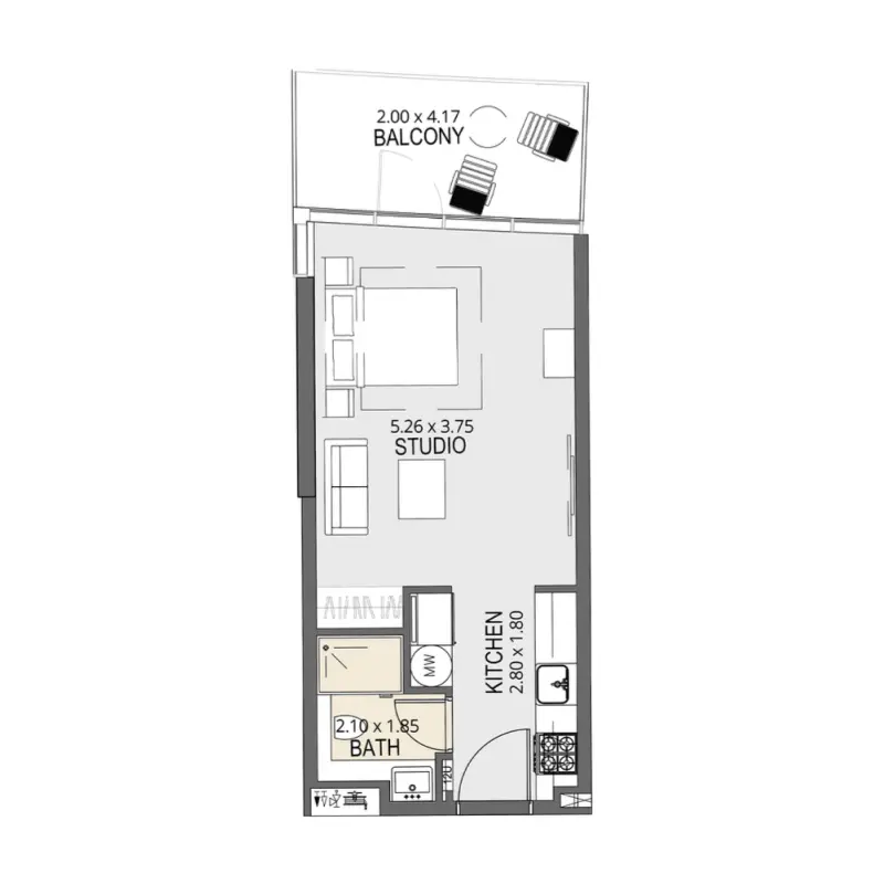Studio floor plan