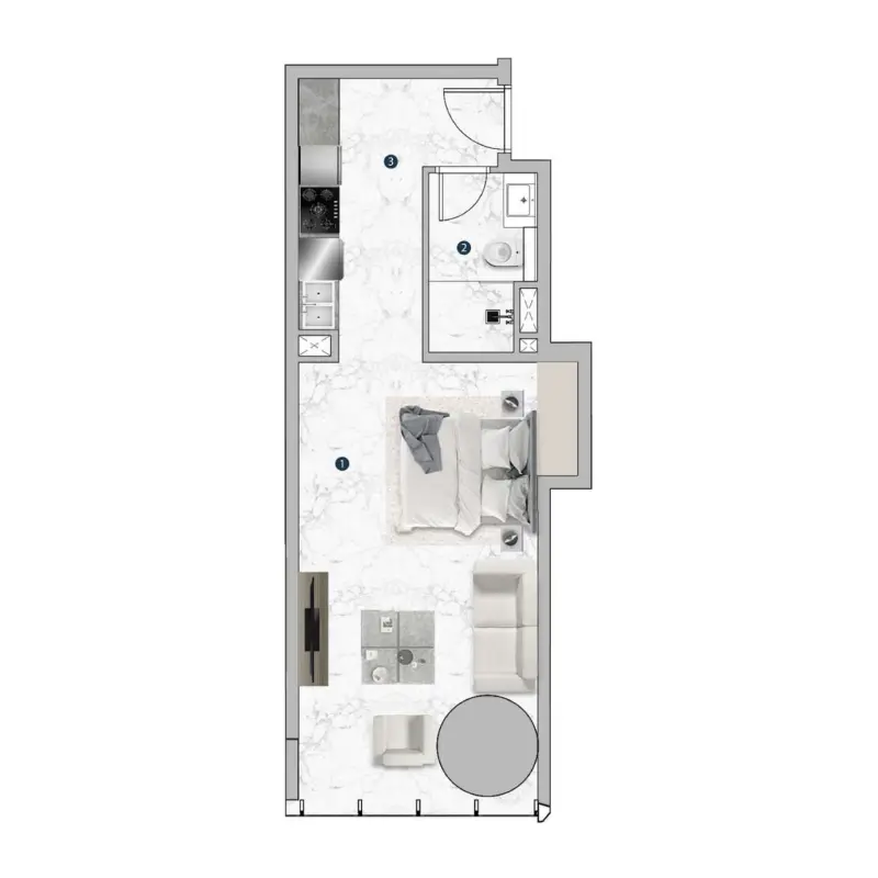 Studio floor plan