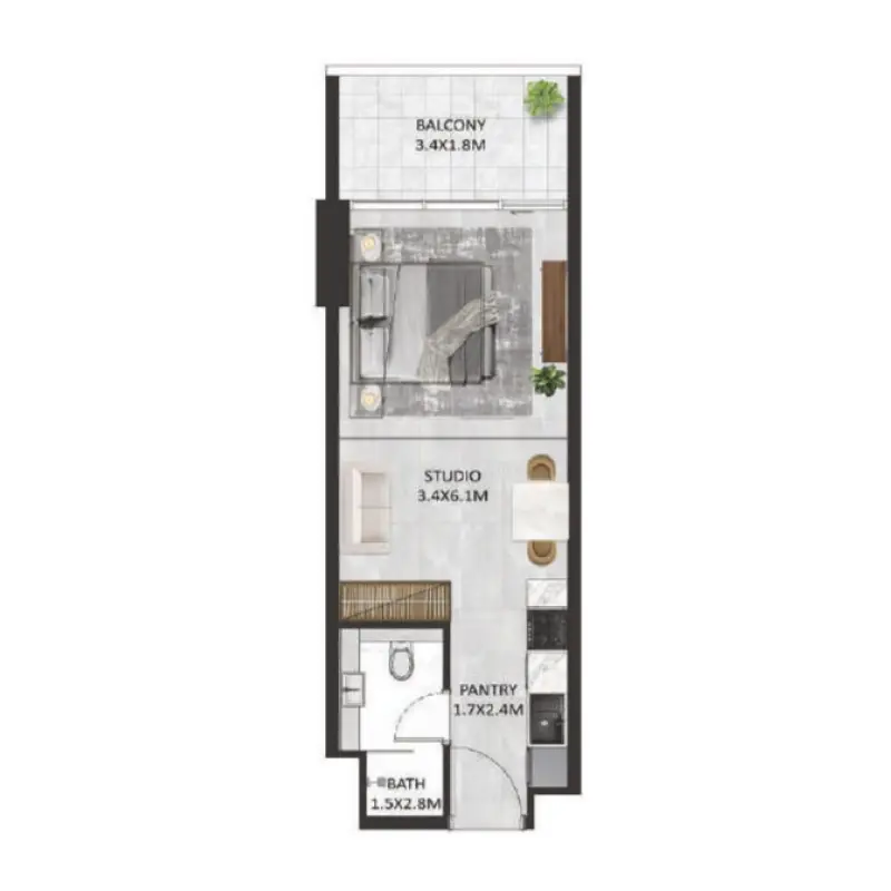 Studio floor plan