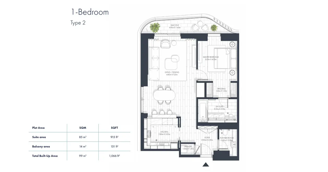 Type 2 floor plan