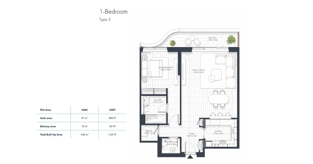 Type 3 floor plan