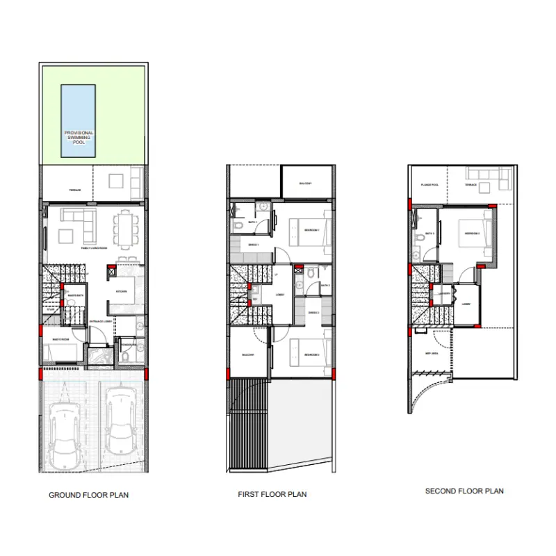 3 bedroom floor plan