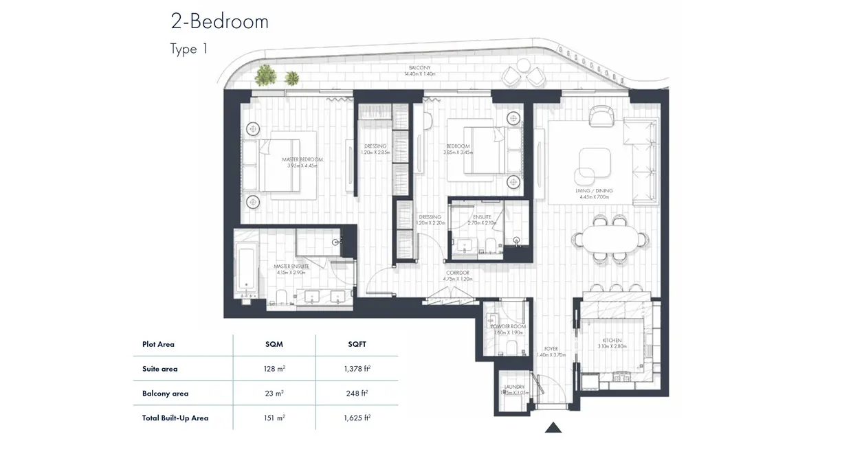Type 1 floor plan
