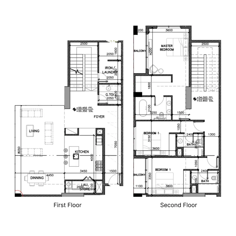 3 bedroom floor plan