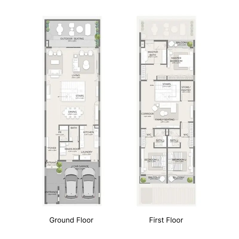 3 bedroom Villa floor plan