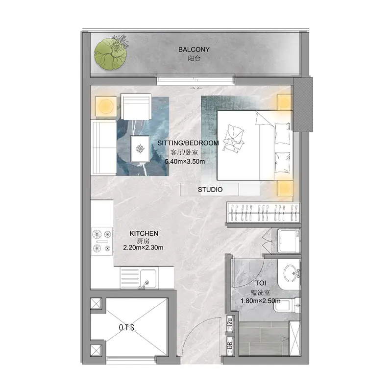 Studio floor plan