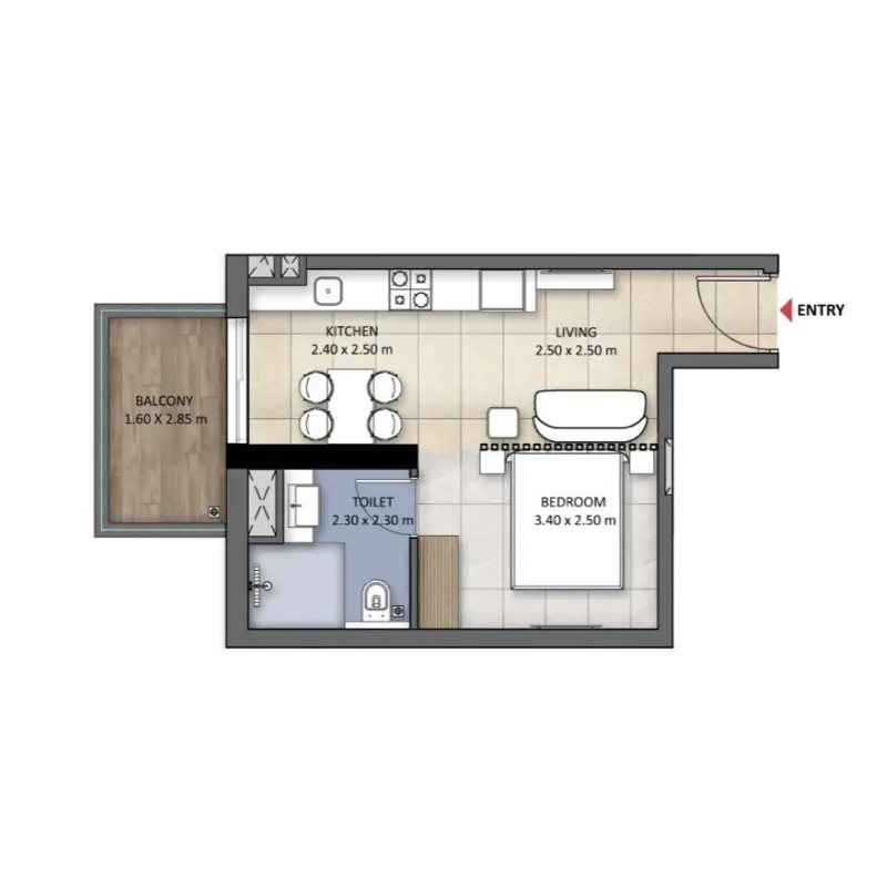 Studio floor plan