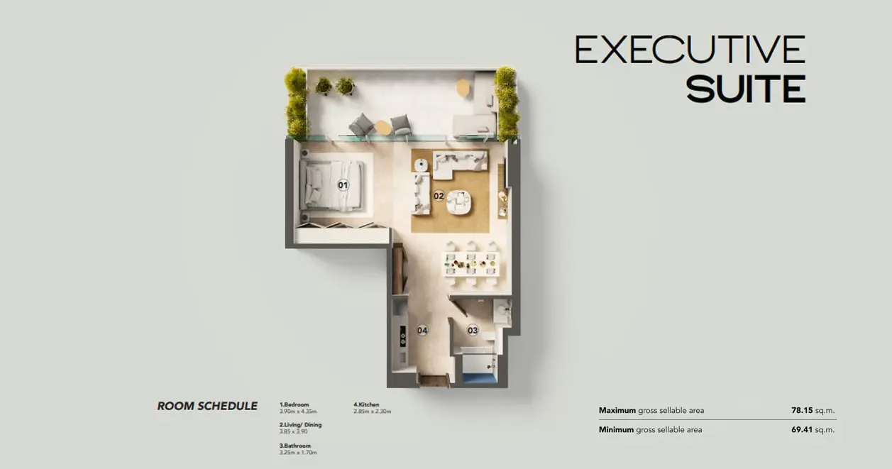 Suite floor plan