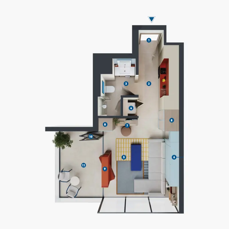 Studio floor plan