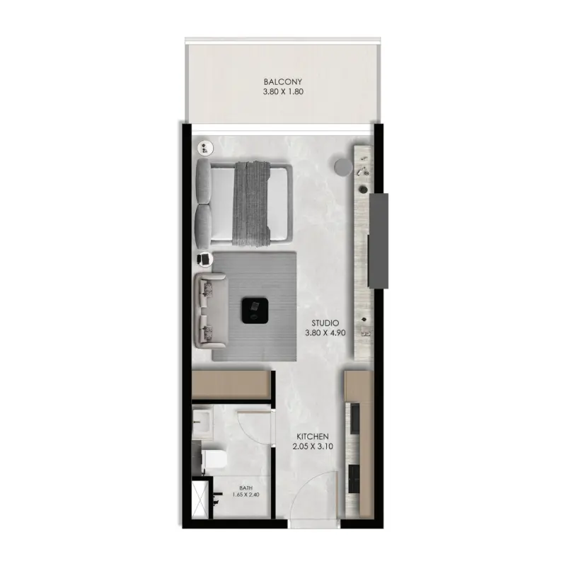 Studio floor plan