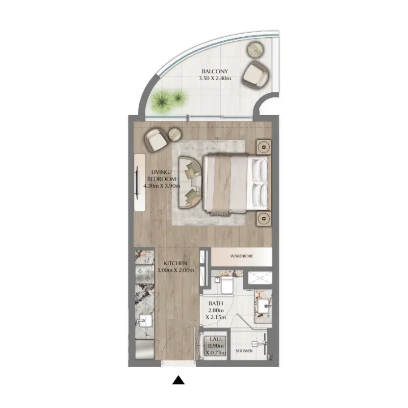 Studio floor plan