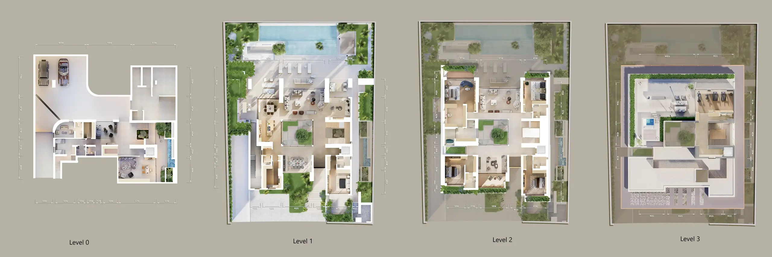 5 Bedrooms villa - The Wilds floor plan